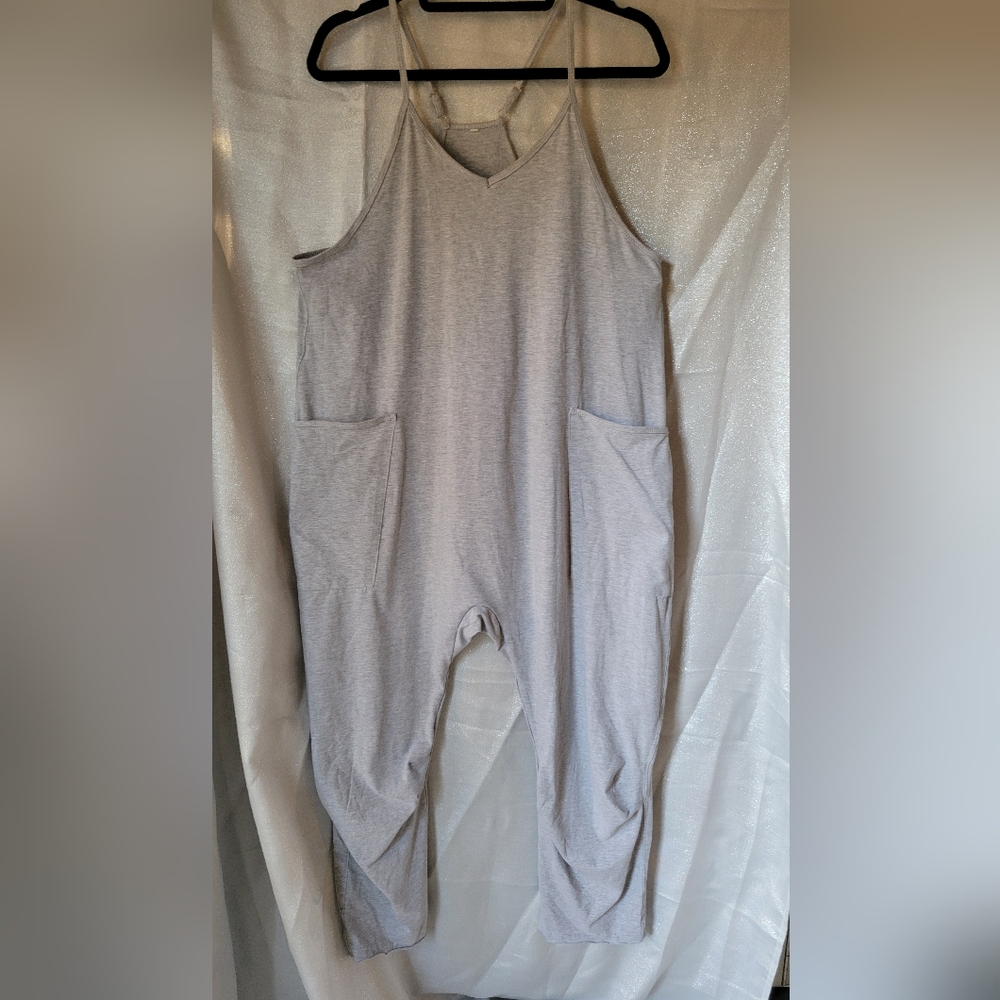 Jumpsuit Casual Rompers Sleeveless Loose Spaghetti Strap Baggy Overalls Jumpers
